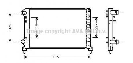 Радіатор, охолодження двигуна AVA QUALITY COOLING AVA COOLING FTA2262