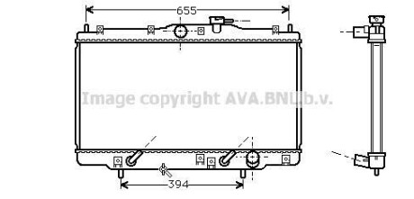 Радіатор, охолодження двигуна AVA QUALITY COOLING AVA COOLING HD2071