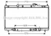 Радіатор, охолодження двигуна AVA QUALITY COOLING AVA COOLING HD2163 (фото 1)