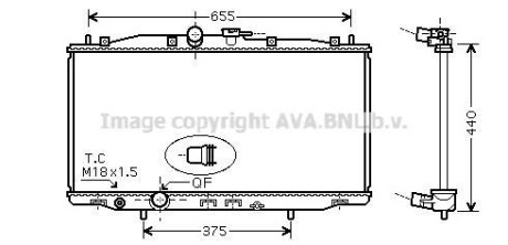 Радіатор, охолодження двигуна AVA QUALITY COOLING AVA COOLING HD2170