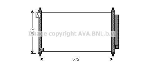 Радіатор кондиціонера AVA QUALITY COOLING AVA COOLING HD5276D