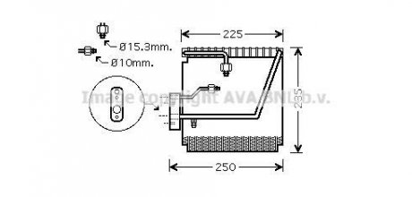 Испаритель кондиционера QUALITY COOLING AVA COOLING HDV198 (фото 1)