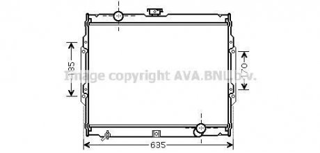 Радіатор, охолодження двигуна AVA QUALITY COOLING AVA COOLING HY2108 (фото 1)