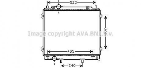 Радіатор, охолодження двигуна AVA QUALITY COOLING AVA COOLING HY2162 (фото 1)