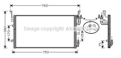 Радіатор кондиціонера AVA QUALITY COOLING AVA COOLING HY5083