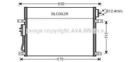 Радіатор кондиціонера AVA QUALITY COOLING AVA COOLING JEA5050