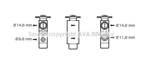 Расширительный клапан, кондиционер AVA QUALITY COOLING AVA COOLING JR1046