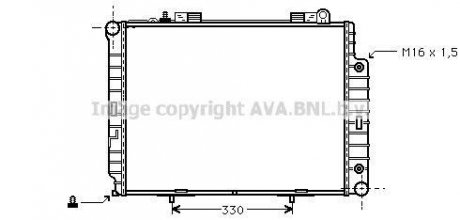 Радіатор, охолодження двигуна AVA QUALITY COOLING AVA COOLING MS2209