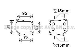 Радіатор масла, двигательное масло AVA QUALITY COOLING AVA COOLING MS3559