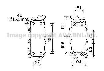 Охолоджувач оливи AVA COOLING MS3685 (фото 1)