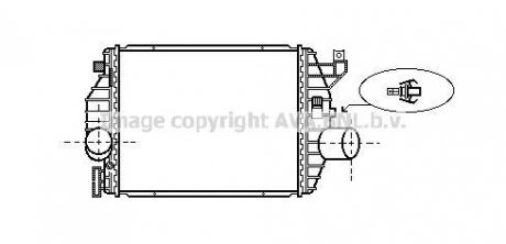 Интеркулер MERCEDES-BENZ V-SERIES W638 (1997) V200 2.0 (AVA) AVA COOLING MS4357