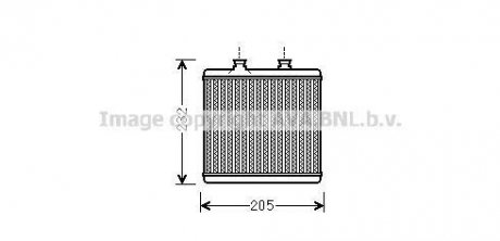 Радіатор пічки AVA QUALITY COOLING AVA COOLING MS6472