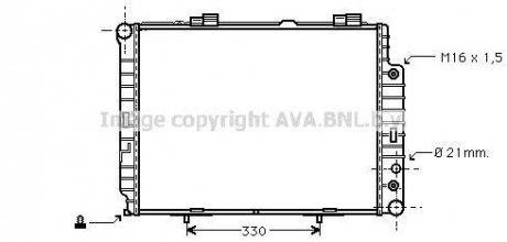 Радіатор, охолодження двигуна AVA QUALITY COOLING AVA COOLING MSA2283 (фото 1)