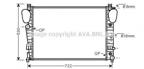 Радіатор, охолодження двигуна AVA QUALITY COOLING AVA COOLING MSA2309 (фото 1)