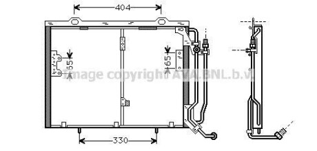 Радіатор кондиціонера AVA QUALITY COOLING AVA COOLING MSA5245