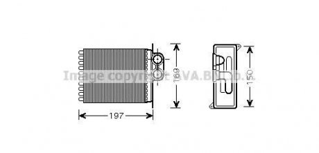 Теплообменник, отопление салона AVA QUALITY COOLING AVA COOLING MSA6400