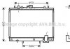 Радіатор, охолодження двигуна AVA QUALITY COOLING AVA COOLING MT2161 (фото 1)