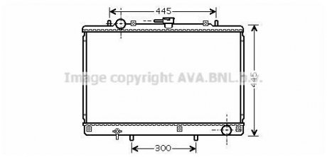 Радіатор, охолодження двигуна AVA QUALITY COOLING AVA COOLING MT2188