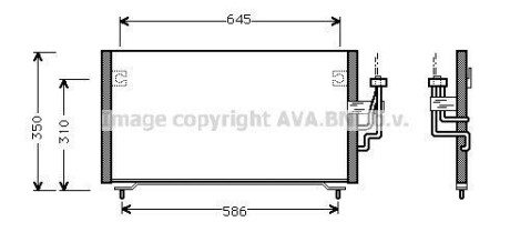 Радіатор кондиціонера AVA QUALITY COOLING AVA COOLING MT5106