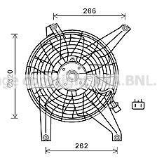 Вентилятор радіатора MITSUBISHI PAJERO (V60, 70) (00-) (AVA) AVA COOLING MT7528