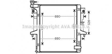 Радіатор, охолодження двигуна QUALITY COOLING AVA COOLING MTA2202 (фото 1)