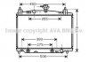 Радіатор, охолодження двигуна AVA QUALITY COOLING AVA COOLING MZ2212 (фото 1)