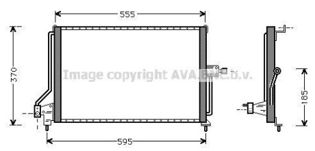 Радіатор кондиціонера AVA QUALITY COOLING AVA COOLING OL5209