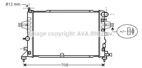 Радіатор, охолодження двигуна AVA QUALITY COOLING AVA COOLING OLA2381 (фото 1)