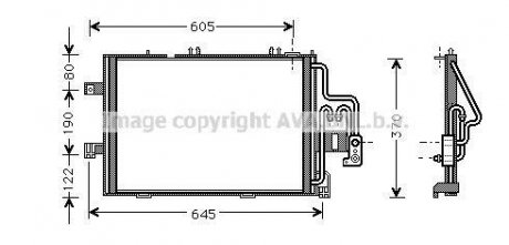 Радіатор кондиціонера AVA QUALITY COOLING AVA COOLING OLA5307