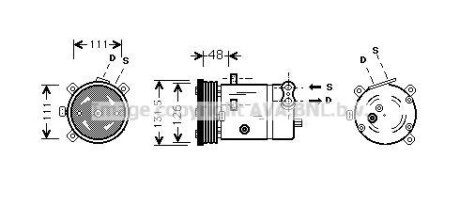 Компресор кондиціонера AVA QUALITY COOLING AVA COOLING OLAK280