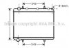 Радіатор, охолодження двигуна AVA QUALITY COOLING AVA COOLING PE2259 (фото 1)