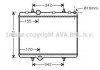 Радіатор, охолодження двигуна AVA QUALITY COOLING AVA COOLING PE2281 (фото 1)