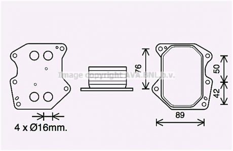 Радіатор, охолодження двигуна AVA QUALITY COOLING AVA COOLING PE3400 (фото 1)