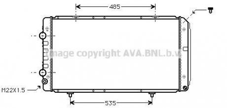 Радіатор, охолодження двигуна AVA QUALITY COOLING AVA COOLING PEA2146 (фото 1)