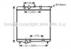 Радиатор охлаждения Citroen C3/Peugeot 207/208 1.4/1.6 07- AVA QUALITY COOLING AVA COOLING PEA2298 (фото 1)