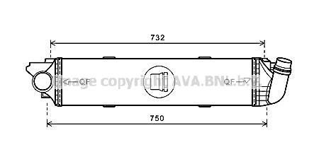 Интеркулер Renault Trafic III Vivaro 15> 1,6DCI AVA COOLING RT4622 (фото 1)