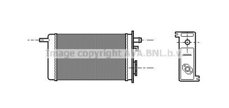 Радіатор пічки AVA QUALITY COOLING AVA COOLING RT6096