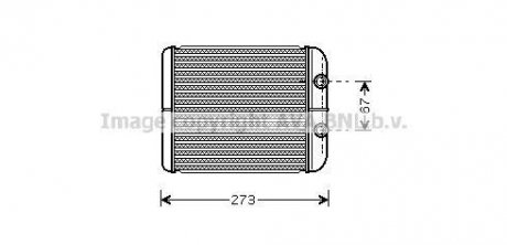 Радіатор пічки AVA QUALITY COOLING AVA COOLING RT6343