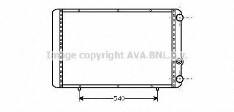 Радіатор, охолодження двигуна AVA QUALITY COOLING AVA COOLING RTA2155 (фото 1)