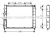 Радіатор охолодження двигуна KANGOO 15D/19D MT -AC 97- (Ava) AVA COOLING RTA2215 (фото 1)