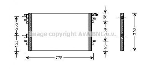 Радіатор кондиціонера AVA QUALITY COOLING AVA COOLING RTA5280