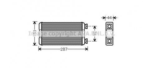 Радиатор отопителя салона Renault Master II Opel Movano I AVA COOLING RTA6457