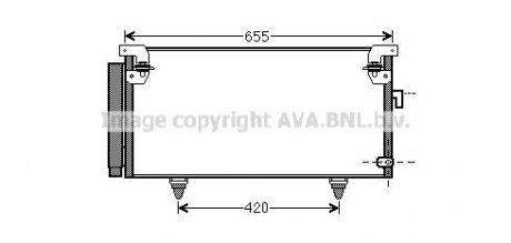 Конденсор кондиционера LEGACY4/OUTBACK ALL 03- QUALITY COOLING AVA COOLING SUA5073D (фото 1)