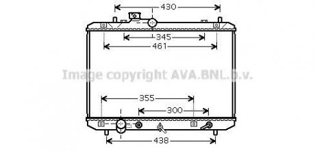 Радіатор, охолодження двигуна AVA QUALITY COOLING AVA COOLING SZ2098