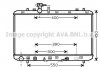 Радіатор охолодження SUZUKI SX4 (EY, GY) (06-) 1.6i АТ (AVA) AVA COOLING SZA2085 (фото 1)