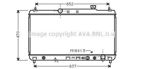 Радиатор охлаждения CAMRY 22i AT 96-01(выр-во AVA) AVA COOLING TO2236 (фото 1)