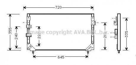Конденсатор, кондиционер AVA COOLING TO5225 (фото 1)