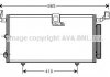 Радіатор кодиціонера AVA COOLING TO5384D (фото 1)