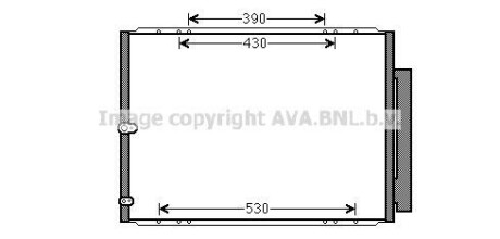 Радіатор кондиціонера AVA QUALITY COOLING AVA COOLING TO5568D (фото 1)