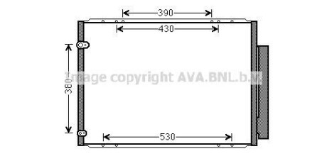 Радіатор кондиціонера AVA QUALITY COOLING AVA COOLING TO5573D (фото 1)